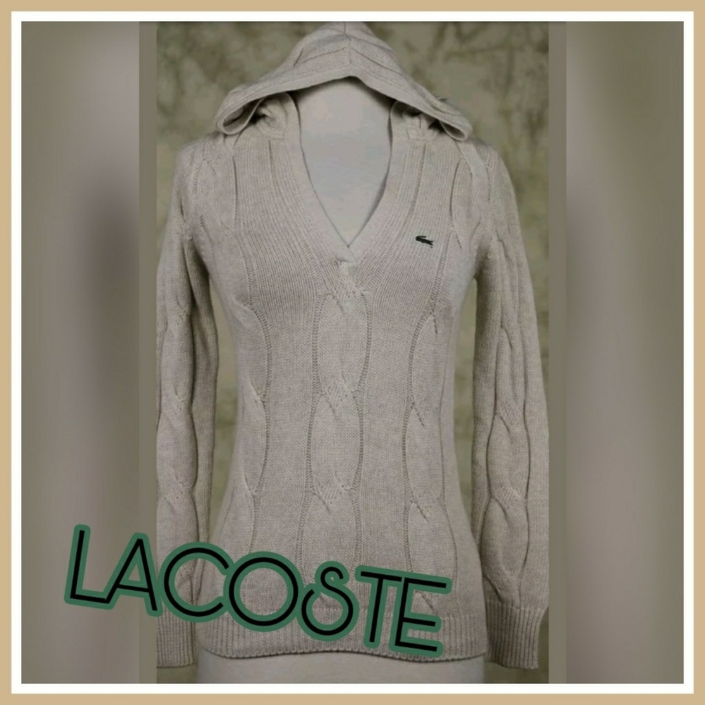 LACOSTE HOODED SWEATER